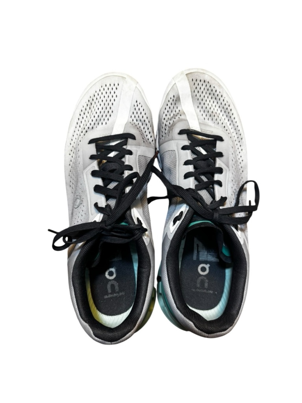 ON Cloudflow Women’s Glacier Creek White Orange Athletic Shoe Sz 9 35.98208 - Picture 5 of 9